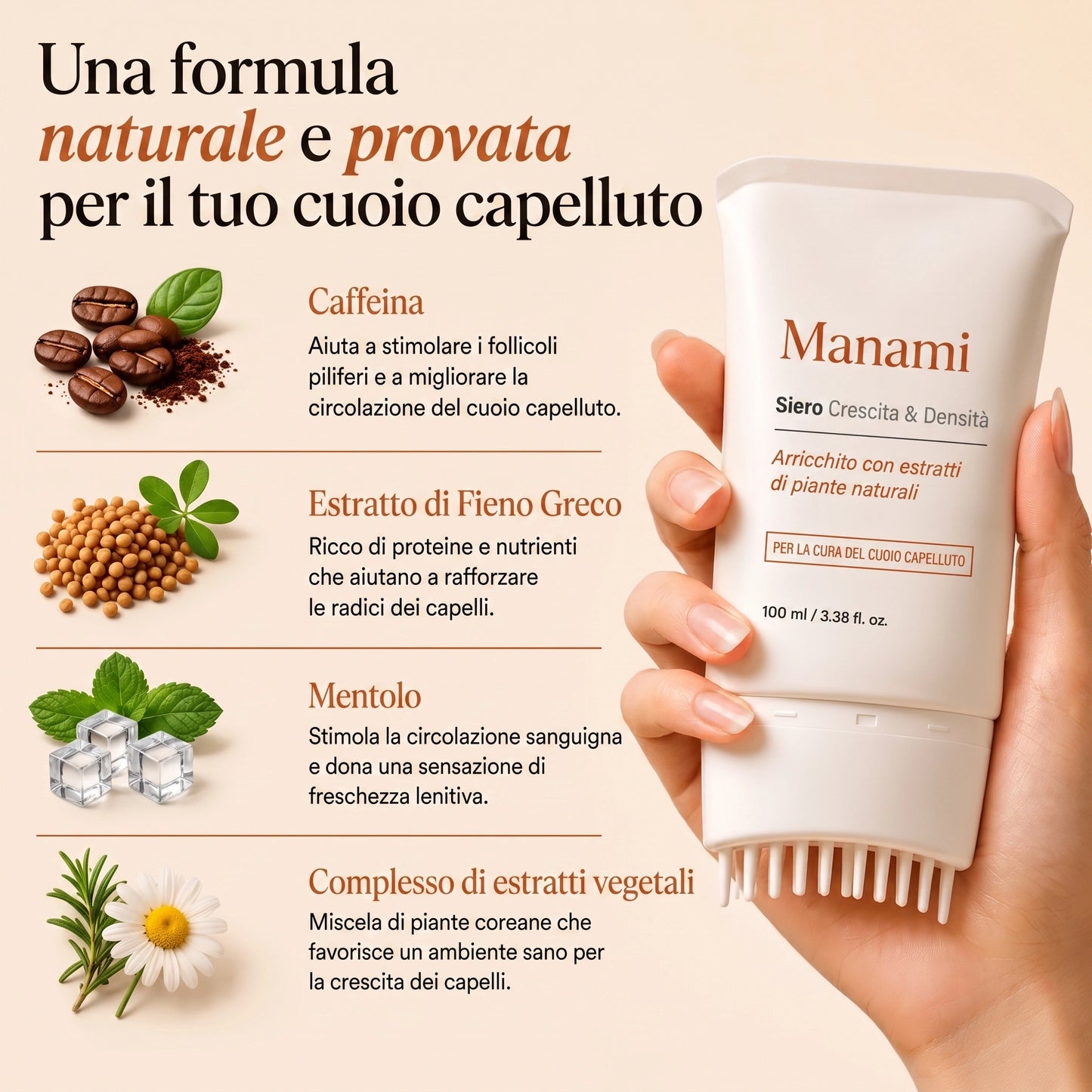 Siero crescita capelli Manami™